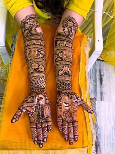 Rajasthani mehndi art — photo 3