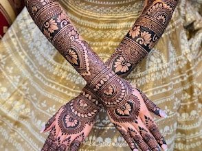 Krishna mehandi art — photo 3